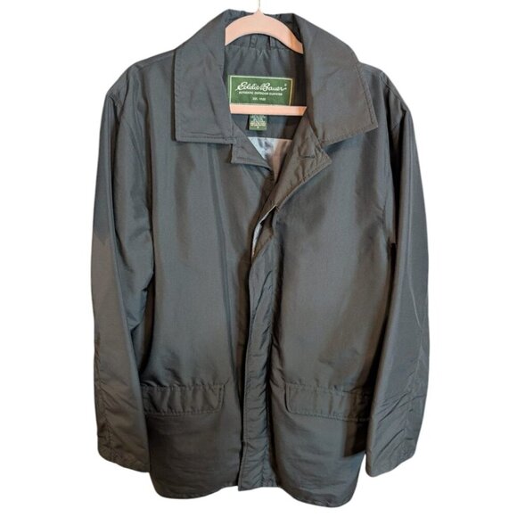 Vintage Eddie Bauer Mens Trench | Black - Picture 1 of 9
